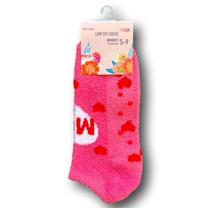 3/$15 Mom Hearts Mother's Day Funny Novelty Low Cut Cozy Fashion Socks - NWT